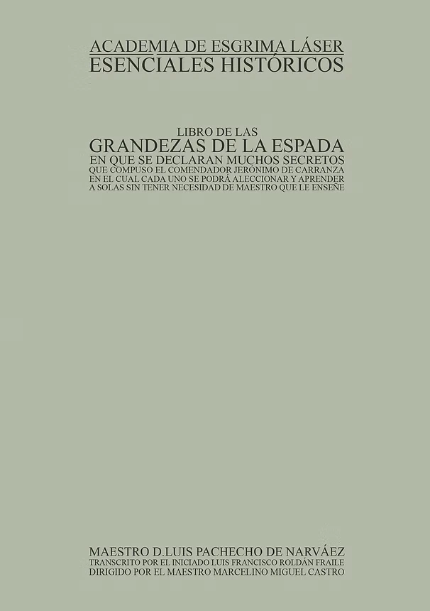 Libro de las Grandezas de la Espada
